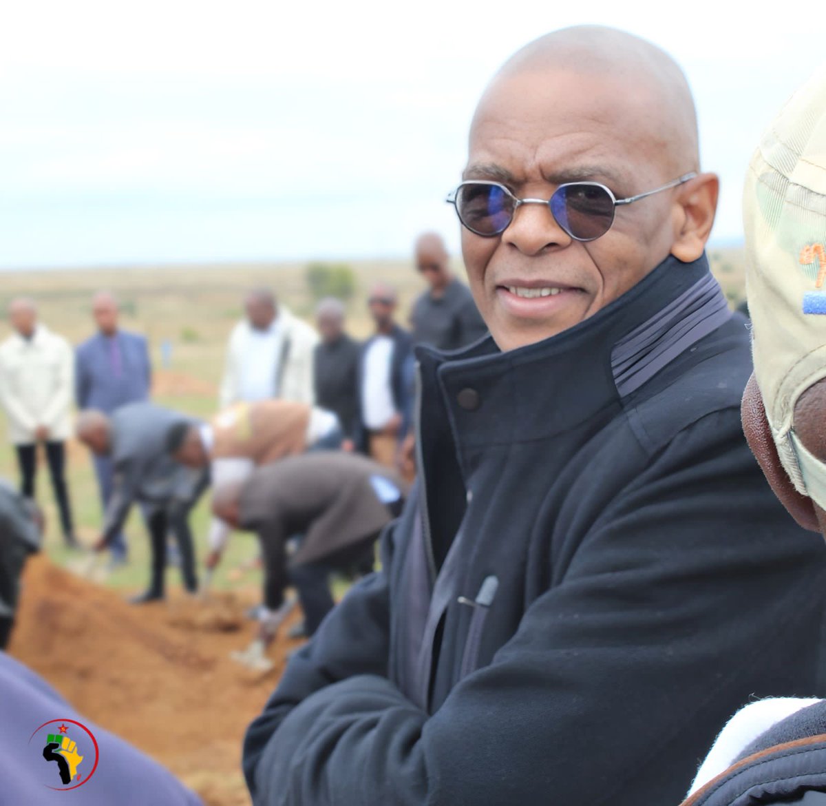 actonlinesa's tweet photo. ACT President General Ace Magashule attended Sam’s funeral, visited two grieving families, and joined the Apostolic Faith Mission Church for the unveiling of a new house — standing with the people in sorrow and in hope. 
💛💚🖤❤️
#ACTInAction #SolidarityInMotion #VoteACT2026 https://t.co/4WRpKWCnG4