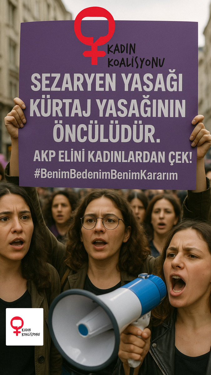 SEZARYEN YASAĞI KÜRTAJ YASAĞININ ÖNCÜLÜDÜR.

AKP ELİNİ KADINLARDAN ÇEK!

#BenimBedenimBenimKararım