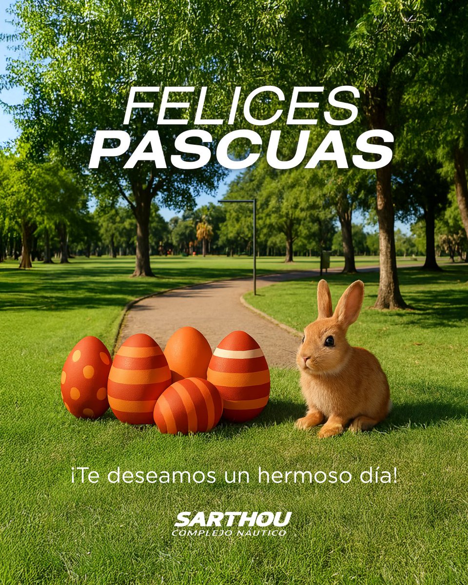 CNSarthou's tweet photo. Felices pascuas de resurrección! Que pasen un hermoso día en familia. 🐰🪺#sarthou #felicespascuas https://t.co/RYQqdE7uGl
