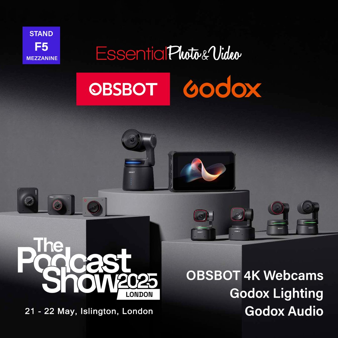 Find us at <a href="/PodcastShowLDN/">The Podcast Show</a> between 21st-22nd May in London! We'll be representing <a href="/GodoxAudio/">Godox Audio</a> <a href="/GodoxGlobal/">Godox Global</a> equipment and lighting as well as OBSBOT webcameras on the Mezzanine at booth F5!

Register for your Podcast Show pass here - events.thepodcastshowlondon.com/registration20…