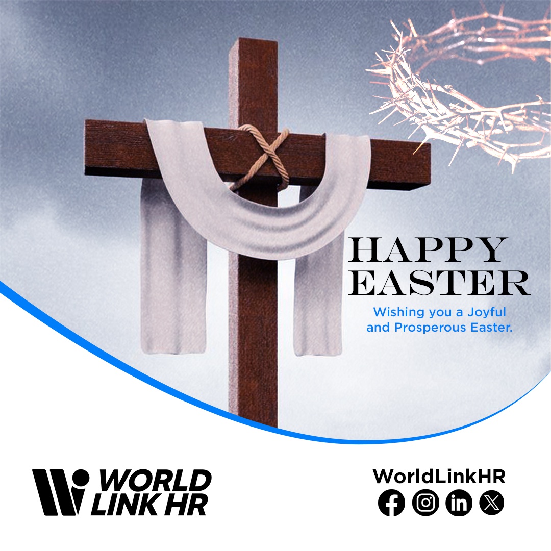 WorldlinkHR's tweet photo. He is risen! May this Easter bring renewed hope, peace, and purpose. 
Wishing you a joyful and prosperous Easter🥳❤️ 

#HappyEaster #WorldLinkHR #EasterBlessings #HeIsRisen https://t.co/QEEDBg8AKO