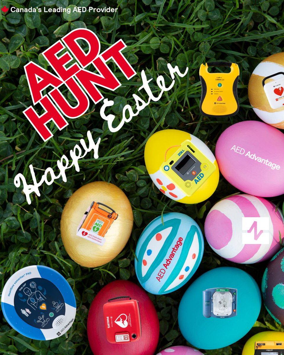 This Easter, we’re not just hunting for chocolate, we’re hunting for life-saving AEDs!

Take time this season to familiarize yourself and your family with where AEDs are located in your community. It could save a life. 🏡

Wishing you a heart-safe and happy Easter ❤️