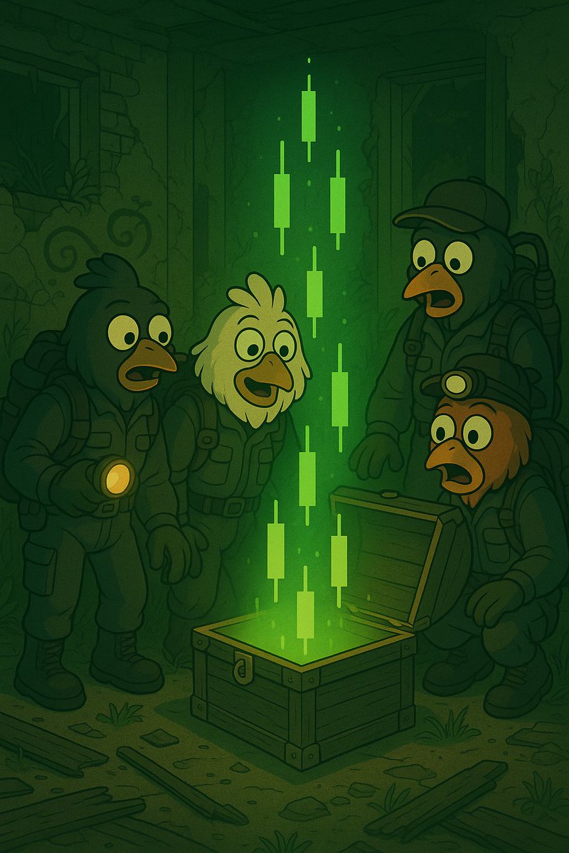 🚨 BREAKING: The chickens just uncovered the ultimate treasure... 📈💎
A forgotten chest, glowing green candles, and one clear message: $CHICK TO THE MOON 🐔🚀