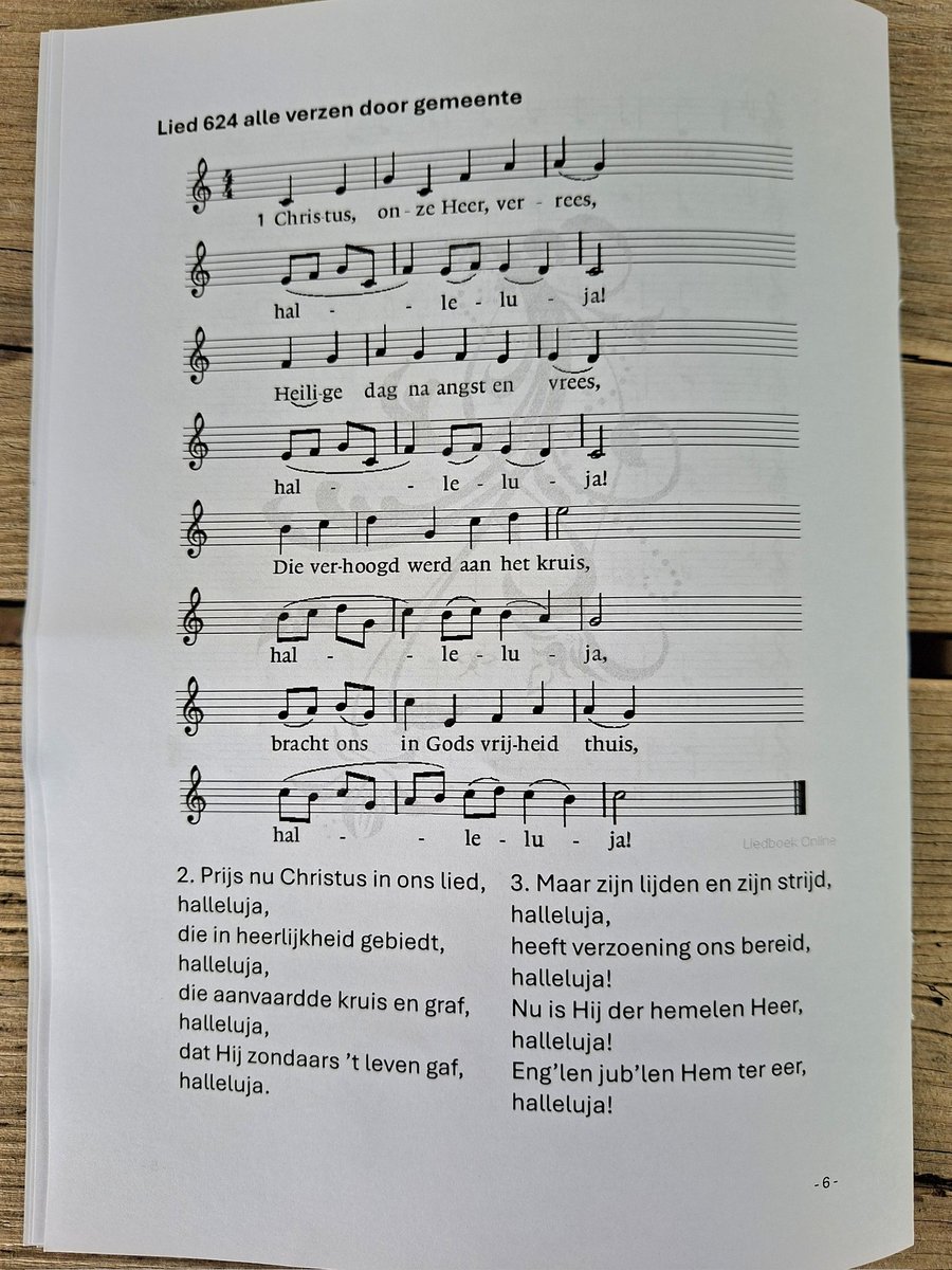 MachielLock's tweet image. Vanmorgen op deze Eerste Paasdag 2025 ben ik voorgegaan in een dienst waarvan ik de liturgie bij dit bericht toevoeg. We hebben in deze dienst paasliederen gezongen. U kunt deze liederen ook zingen. Dat beveel ik u van harte aan, om zo de opstanding van Jezus te bezingen. (2/3)