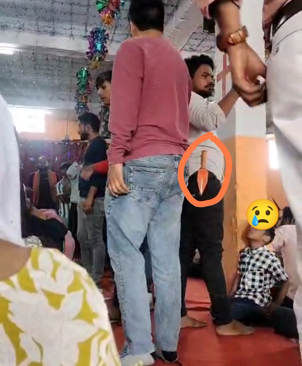 BrethrenIndia's tweet photo. Hindutva extremists storm a private church property armed with lathis, knives, and iron kadas—intimidating women and children during worship. And where is the police? Standing outside, enabling lawlessness instead of upholding law and order. https://t.co/Wea6SVUkCy