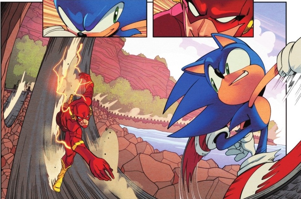 CryptoHaraguro's tweet photo. I live for universes to crossover like this #SonicTheHedgehog #DC https://t.co/B9zAND39mD
