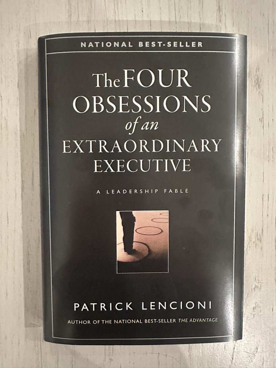 Worth reading. Short book with a clarifying message for anyone leading an organization.