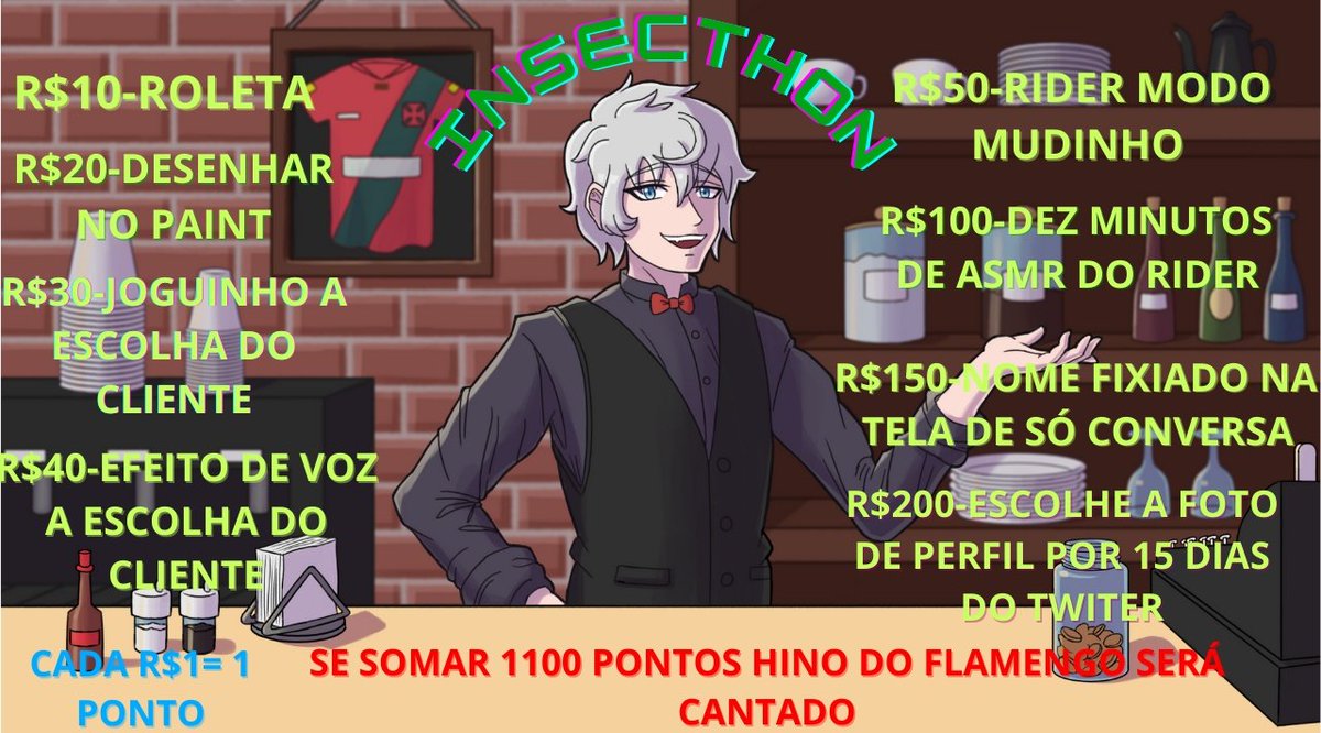 Bom dia, riders a live do Donaton está online quem quiser ajudar compartilhando ou no lurk já ajuda, as metas estão aqui em baixo com a Live no comentário é isso.