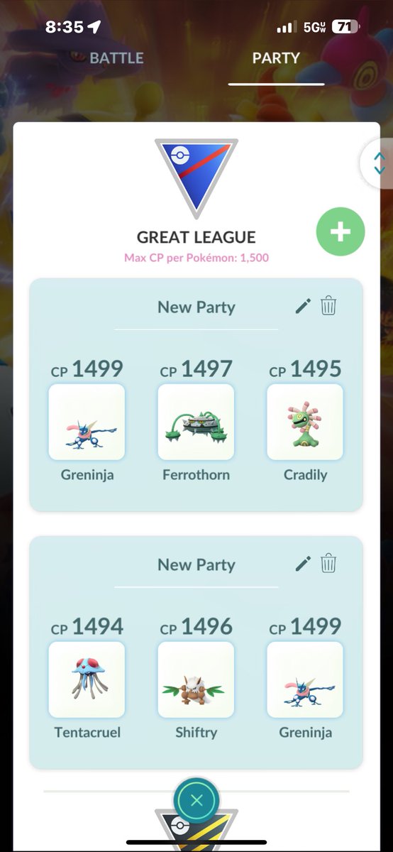 Hit legend in the spring cup primarily using these two teams and made over a 500 point climb. Always fun to hit legend with original team ideas especially catching people off guard with aerial ace ninja and hurricane shiftry! #PokemonGO