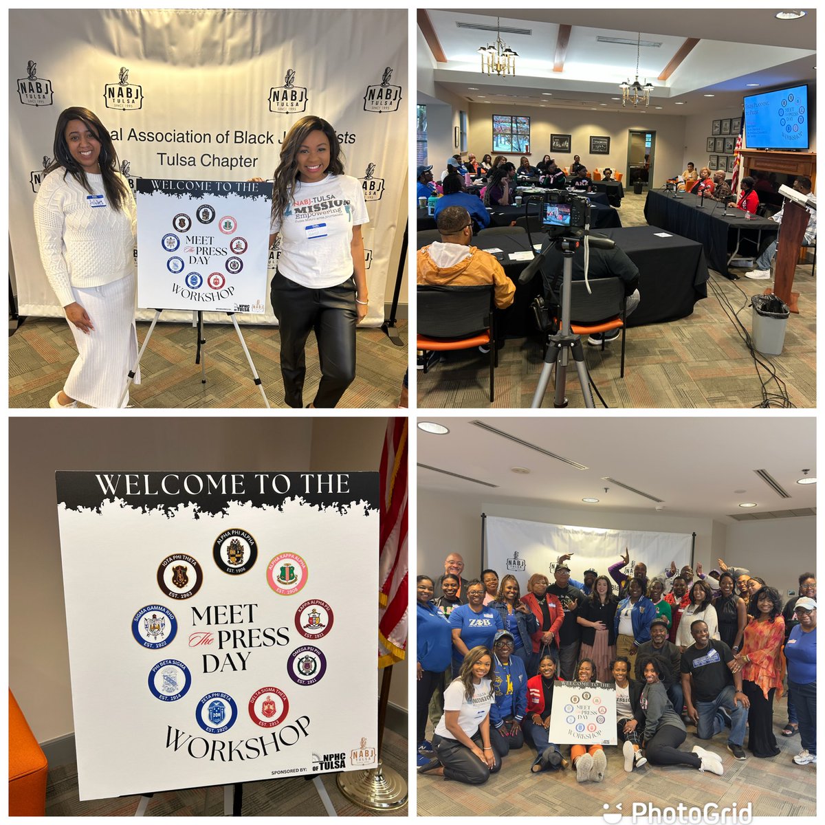 Here’s to a wonderful Saturday at Meet the Press Day at OSU-Tulsa!
Tulsa’s National Association of Black Journalists and the National Pan-Hellenic Council of Tulsa came together for a powerful program focused on storytelling, media engagement, and community connection. #NABJ
