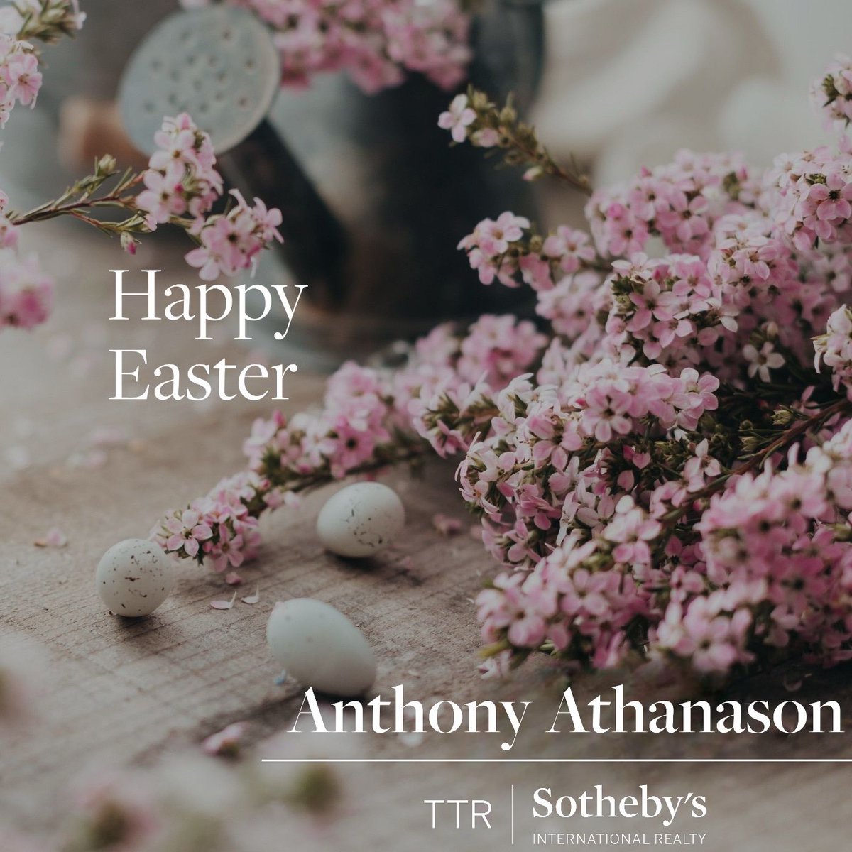 SellsDCMetro's tweet photo. Happy Easter! May this Easter fill your life with eternal hope, love and happiness. 

Thanks,
Anthony Athanason 
TTR|Sotheby's International Realty
Licensed-VA|DC|MD
aathanason@ttrsir.com https://t.co/na0YlF3FSa