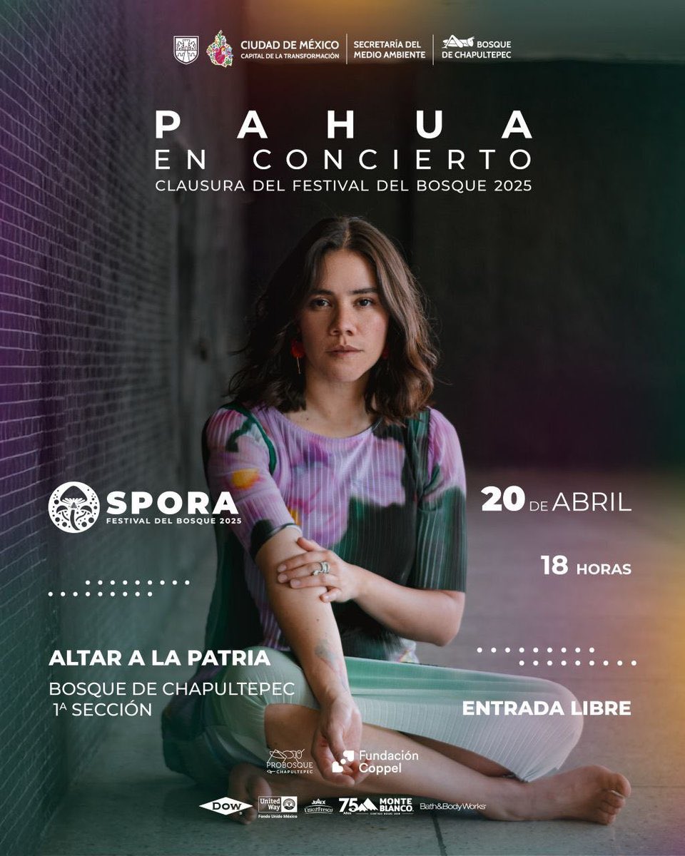 ¡Llegamos al último día del Festival SPORA en el <a href="/ChapultepecCDMX/">Bosque De Chapultepec</a>! 

El festival más grande del año del bosque, esta vez dedicado a los hongos.

Gracias a quienes han aprendido del reino fungi a través de talleres, conferencias, quienes han gozado de música, danza y teatro.

¡Nos