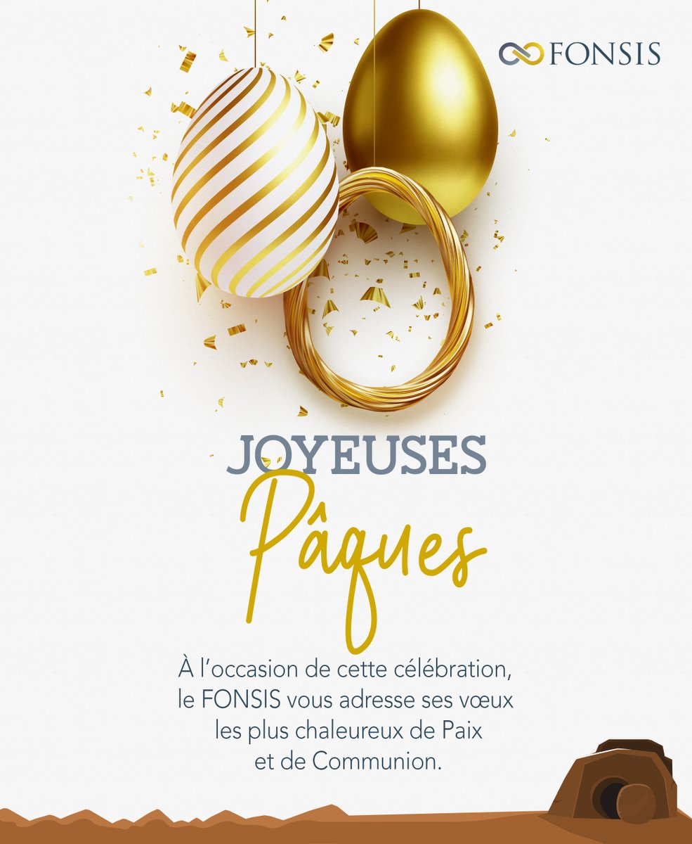 𝗝𝗼𝘆𝗲𝘂𝘀𝗲𝘀 𝗣𝗮̂𝗾𝘂𝗲𝘀 !

À l’occasion de cette célébration, le 𝗙𝗢𝗡𝗦𝗜𝗦 vous adresse ses vœux les plus chaleureux de Paix et de Communion.

#Pâques2025 #Fonsis