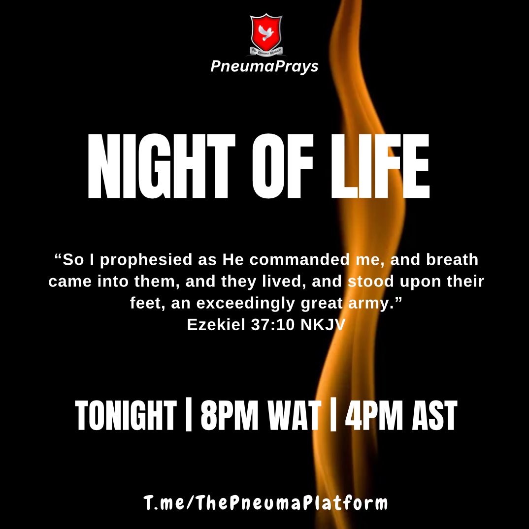 theSpiritPneuma's tweet photo. Jesus is alive and of His life we have also received life; nothing is permitted to be dead in &amp; around us.

Tonight, we speak &amp; prophesy life into everything that is dead, feels dead or dying.

JESUS IS HERE, and because He is here, LIFE IS HERE!

https://t.co/VTSfzMrrYt https://t.co/RR0E0uvrjD