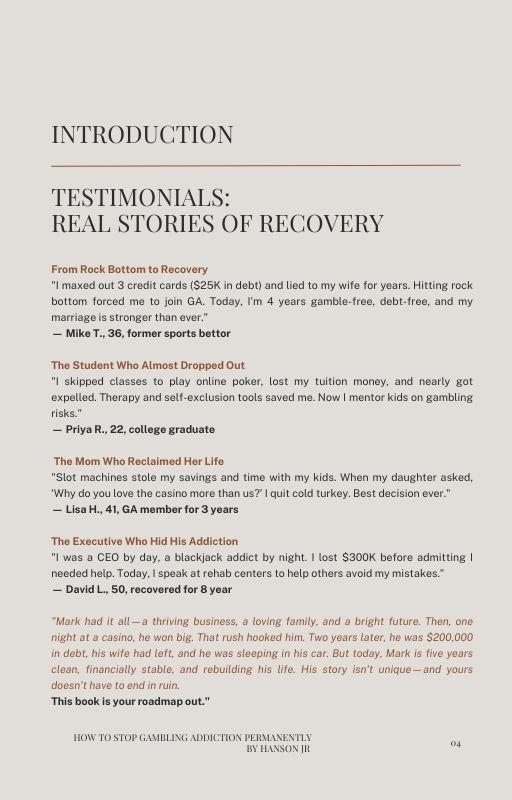 Hanson_jr_tech's tweet image. My book &quot;How to Stop Gambling Addiction Permanently&quot; gives you:
✅ Steps to quit FOR GOOD
✅ Mindset shifts to avoid relapse
✅ Real strategies to rebuild
📖 Grab it NOW:
🔗 Selar: selar.com/89v283
🔗 Amazon: amazon.co.uk/dp/B0F5N4H3SQ