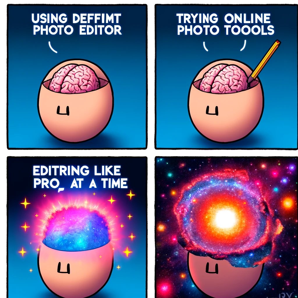 Ahmmike2's tweet photo. The creative evolution:
Default editor → Meh
Online tools → Decent
Pixl Pro → Mind. Fully. Blown.
@PIXLRWA is what peak editing looks like.
#GalaxyBrain #PixlPro #LevelUpDesign https://t.co/BFBwwxPmAa