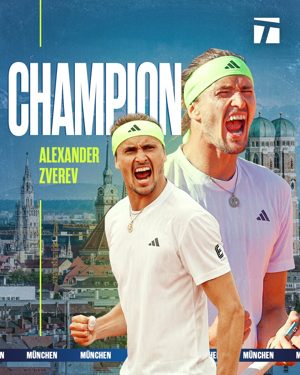 Tennis Channel DE (@tennischannelde) on Twitter photo An seinem 28. Geburtstag sichert sich Alexander Zverev seinen dritten Titel in München 🥳🏆🎂
<a href="/AlexZverev/">Alexander Zverev</a> | #BMWOpen An seinem 28. Geburtstag sichert sich Alexander Zverev seinen dritten Titel in München 🥳🏆🎂
<a href="/AlexZverev/">Alexander Zverev</a> | #BMWOpen