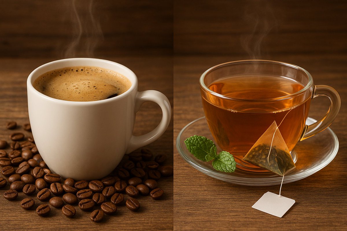 ItsJakiaa's tweet photo. Coffee or tea to wind down the evening? One perks you up, the other soothes your soul. #EveningVibes #CoffeeVsTea https://t.co/jVQtNx1pUY