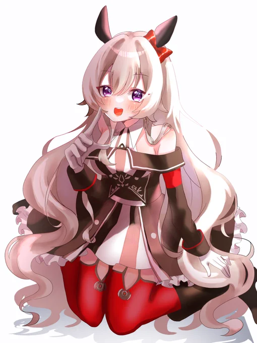 長髪カレンチャン(再掲)#ウマ娘 