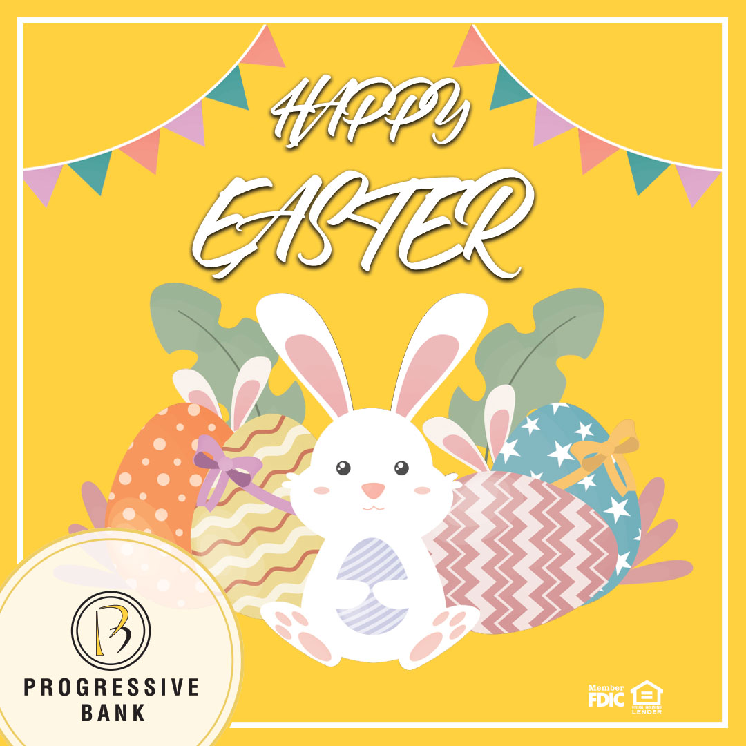 ProgressiveBank's tweet photo. Wishing our wonderful customers and staff a very Happy Easter!
#ProgressiveBank #Easter https://t.co/thyTQ7LwTU