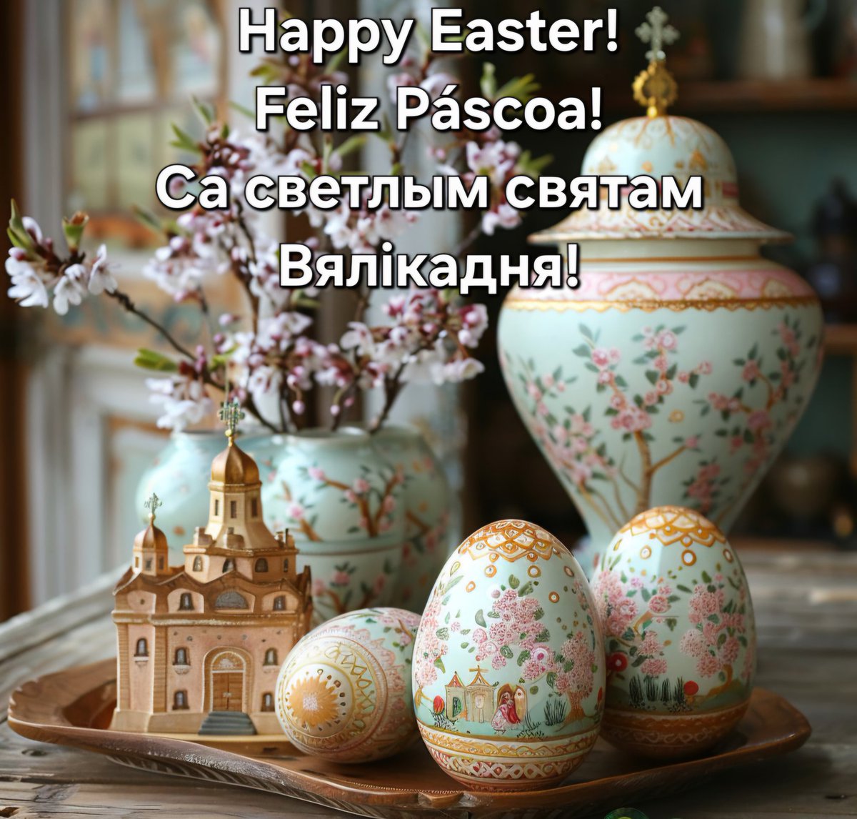 Happy #Easter to all those celebrating from Belarus 🇧🇾 !
Let us unite around the common values of humanity.
Now more than ever, we must choose peace!
#Páscoa #Пасха #Вялікдзень