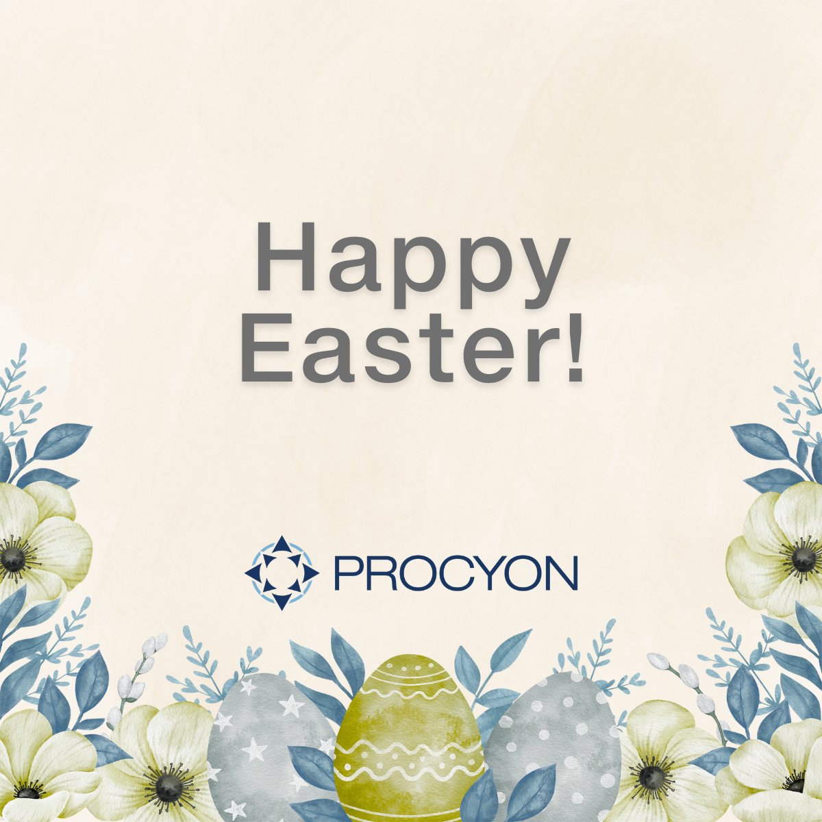 Wishing you a joyful day filled with hope, renewal, and time with loved ones. Happy Easter from Procyon!