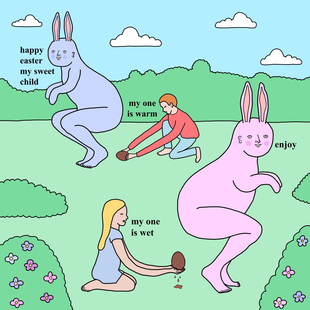 getbentsaggy's tweet photo. happy easter i hope you enjoy your freshly laid eggs xox https://t.co/a4hx9fpUBv