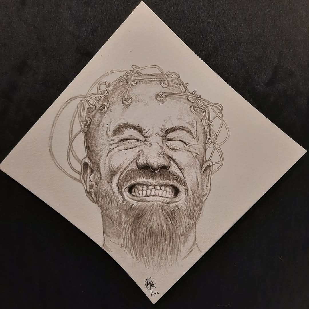 eyballsoup's tweet photo. βOli..β 2022
A portrait of Oli from Archspire, I was reminded of this piece while I was looking through photos. This was a fun personal portrait turned gift for the man himself.
I need to do more portraits
#staytech #technicaldeathmetal #portrait #inkwork https://t.co/rODS5hCGAR