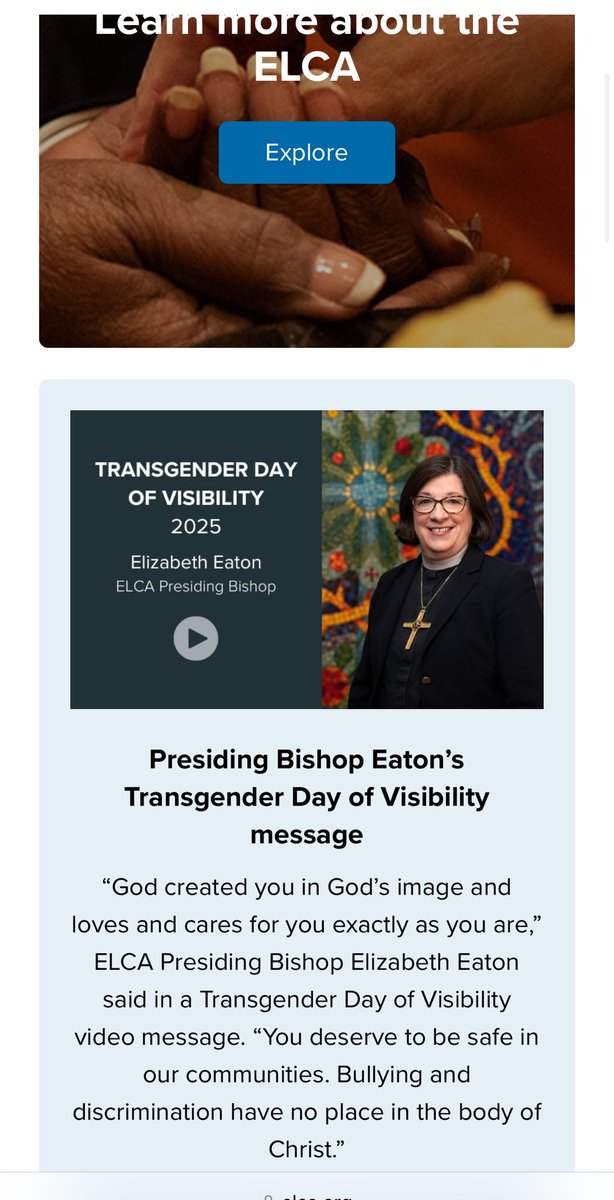 .⁦⁦<a href="/ELCA/">ELCA Lutherans</a>⁩ having this posted period is disgusting. On #Easter ?! To believe this mental illness, denial of God’s nature, worship of self, and affirmation of lies is evil.  What have you done to the beautiful faith I was baptized &amp; confirmed in?
⁦<a href="/libsoftiktok/">Libs of TikTok</a>⁩