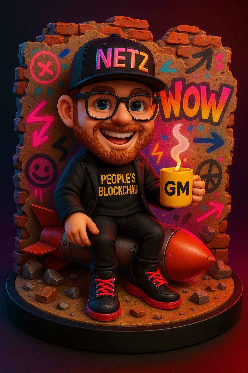 hoeybblessed's tweet image. 🚀 GM, #Web3 crew! Ready to blast off with the People's Blockchain? Let’s build the future of #NETZ together—one sip at a time! ☕ @mainnetz #Crypto #BlockchainVibes #GM #Layer1 #Web3Art