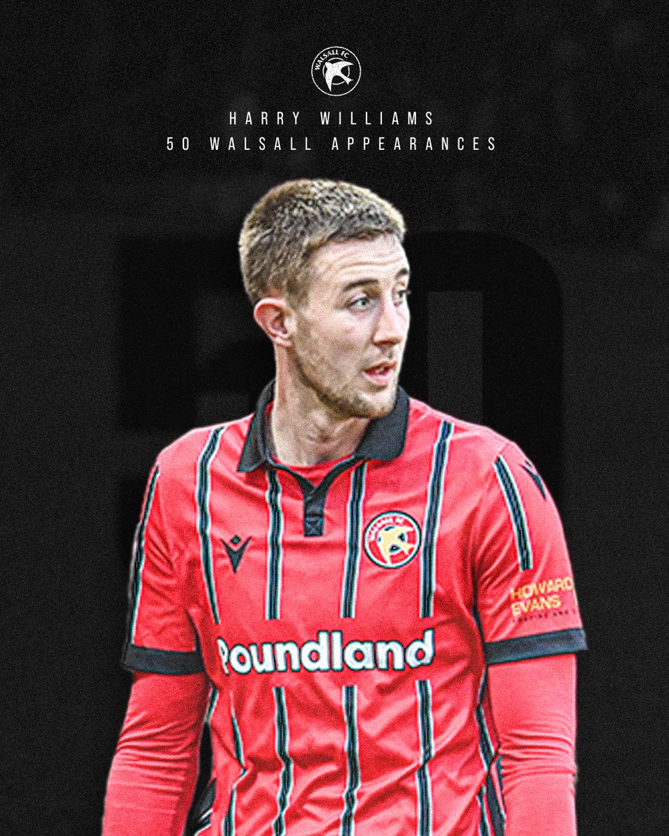 Congratulations also to Connor Barrett &amp; Harry Williams who both made it 𝟱𝟬 appearances for the #Saddlers against <a href="/HarrogateTown/">Harrogate Town AFC</a>! 👏