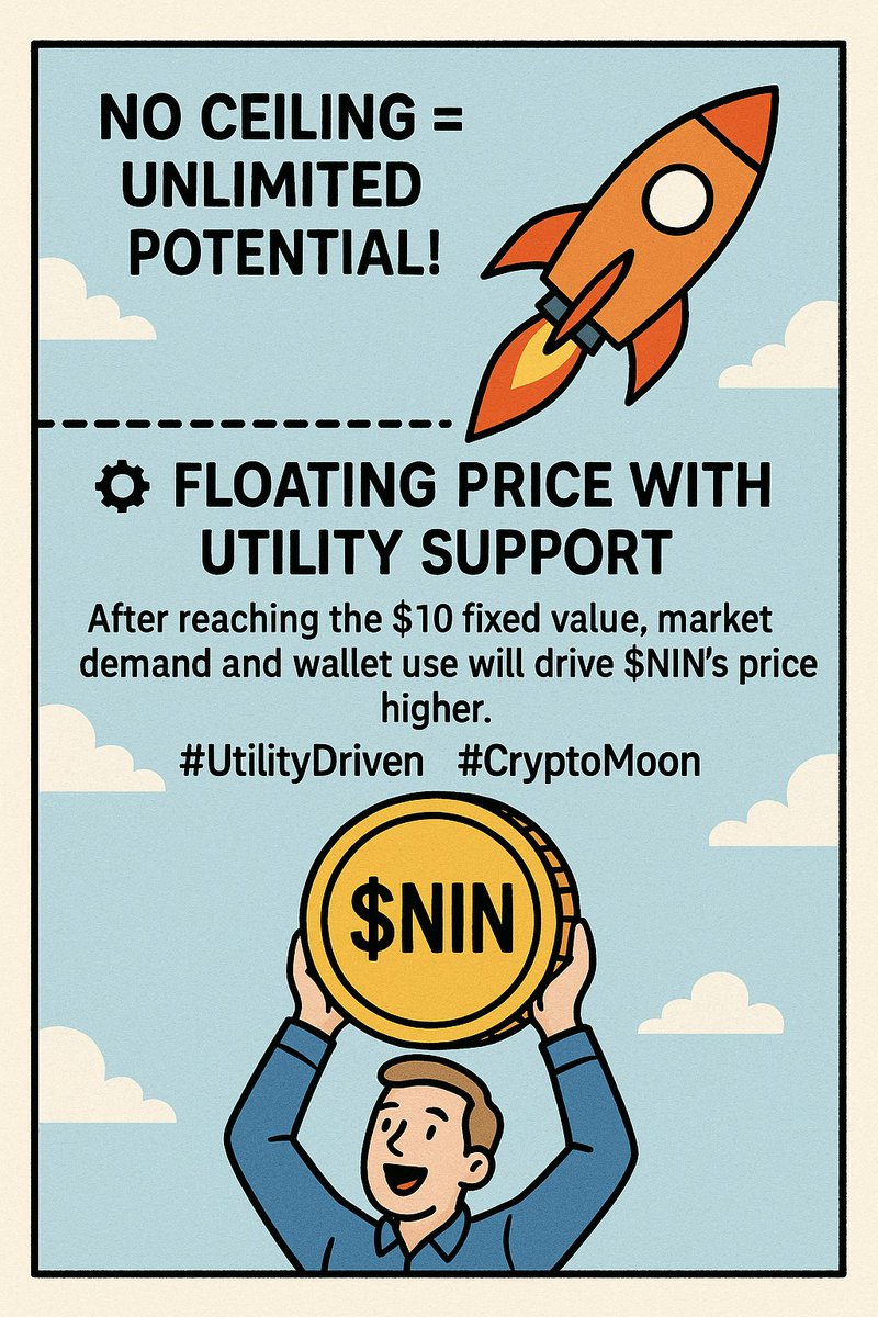 NextInNetwork's tweet photo. ⚙️ Floating Price with Utility Support
After reaching the $10 fixed value, market demand and wallet use will drive $NIN’s price higher. No ceiling = unlimited potential! $NIN

Join Our Community 👇 
https://t.co/Kwu8IJjTY1

#UtilityDriven #CryptoMoon #Crypto #Bitcoin #NextIn #Binance     $ZM $LQDA $CAT