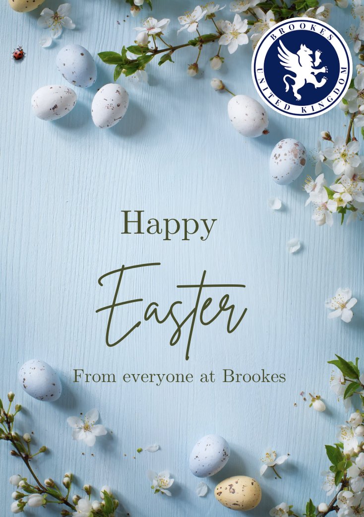 🌸🐣 Happy Easter from Brookes UK! 🐰🌼

Wishing all our students, families, and staff a joyful and peaceful Easter.

Enjoy the break, and we look forward to welcoming you back refreshed and ready for a wonderful term ahead! 💐📚