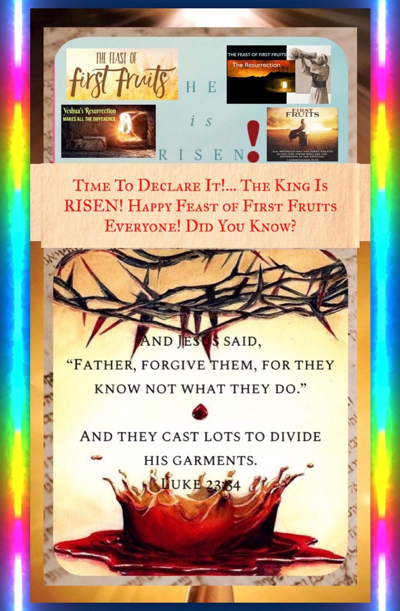 bbbthatsright's tweet image. Time To Declare It!… The King Is RISEN! Happy Feast of First Fruits Everyone! Did You Know?:

servantofyeshua7.com/yahweh-yeshua-…

#FirstFruits #Resurrection #HeIsRisen