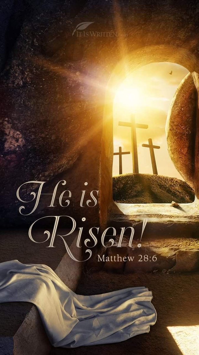 Kiyya1988's tweet photo. He is not here. He has… R I S E N
#Sinsilenced
#Deathdefeated
Because Jesus lives, we can live also.
Happy Easter ✝️ https://t.co/uJ8BZI0I91
