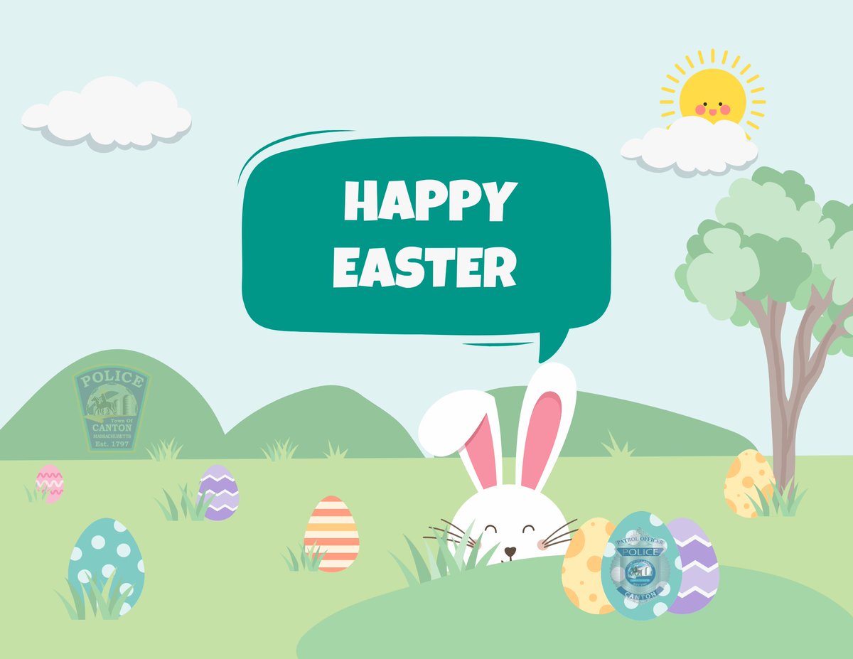 CantonMAPolice's tweet image. Happy Easter!