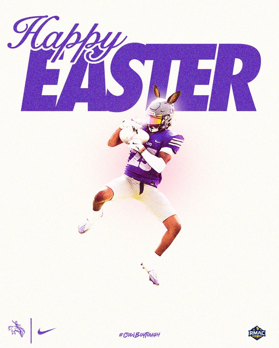NMHUFootball's tweet image. Wishing everyone a Happy Easter!
#CowboyTough | #TheNewHighlands