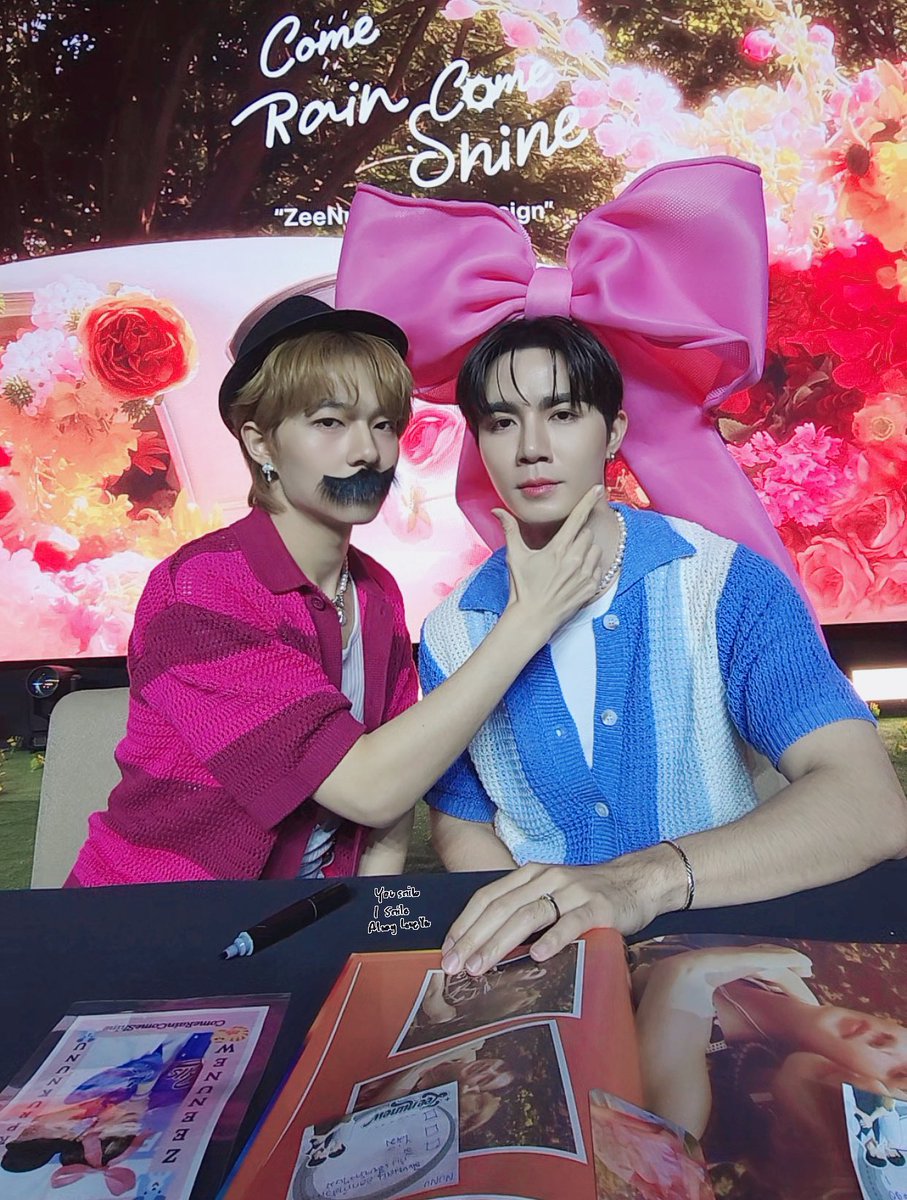 ZNNnuch's tweet photo. วันนี้พาดาราทำอะไรใหม่ๆๆ

พี่นิว น้อลซี 
@zee_pruk  @CwrNew 

#3rdFansignWithZeeNuNew
#ComeRainComeShineWithZeeNunew
#ZeeNuNew3rdPhotobook
#ZeeNuNew #ZeePruk #NuNew https://t.co/sEOvtS8gwb