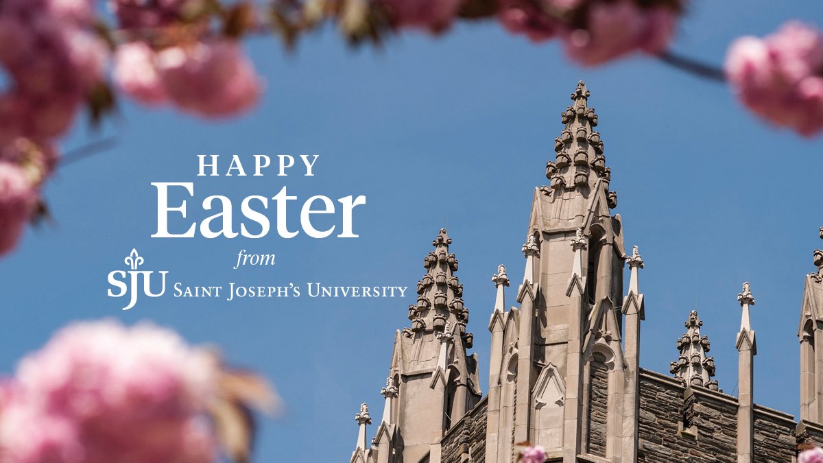 Saint Joseph’s wishes all of our Hawks a happy and blessed Easter. 🙏✝️