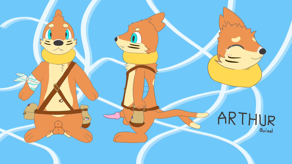 I got bullied into making a Pokemon OC! So here's Arthur. Big thanks to my lovely <a href="/BioticBrachy/">BioticBrachydios</a> for making his ref. <3