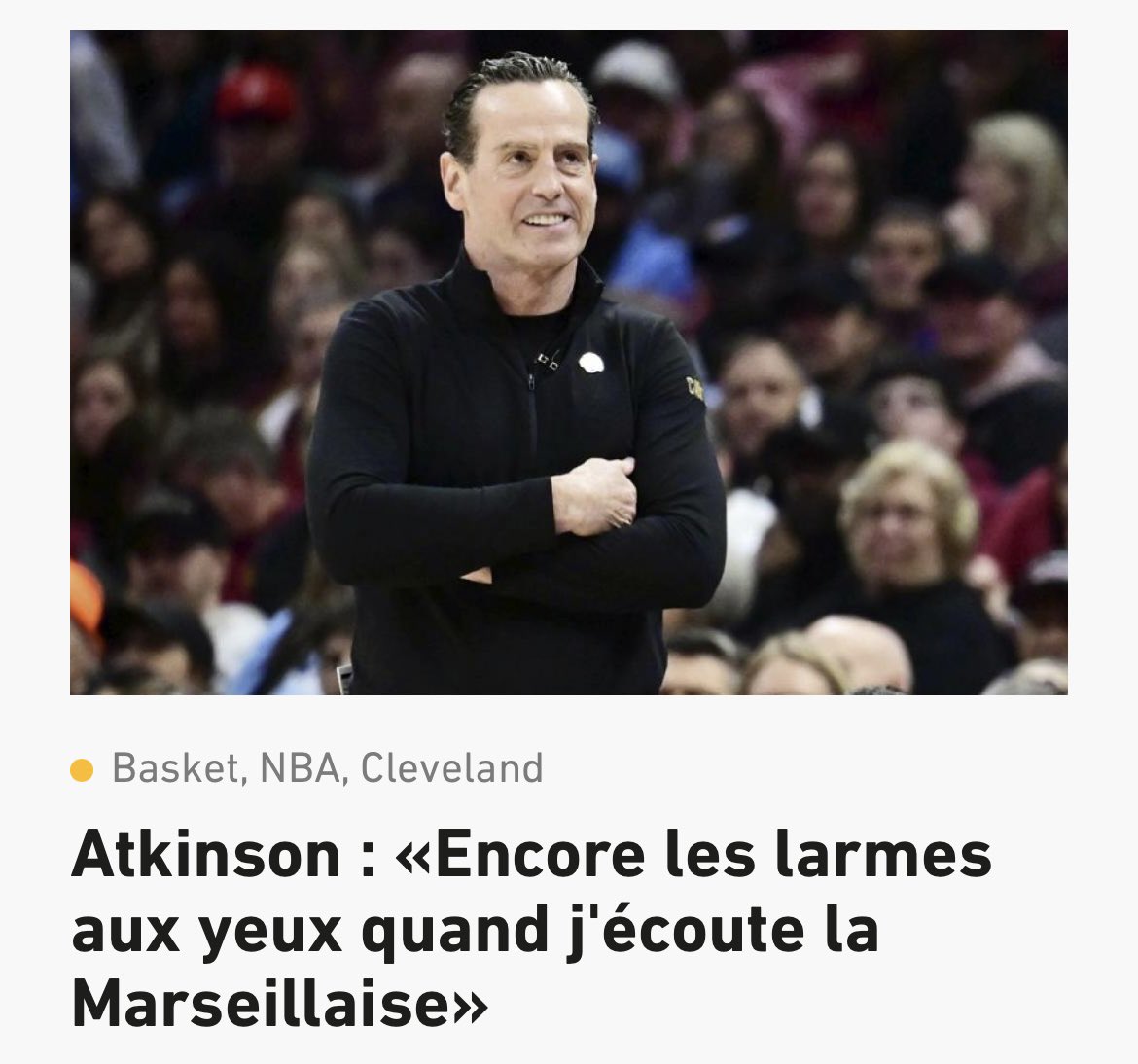 Maxime Aubin (@maximeaubin1) on Twitter photo Près de 40 minutes d’interview avec Kenny Atkinson à San Antonio. 
L’entraîneur des Cavs revient sur son expérience des JO avec l’équipe de France, et évoque à quel point le basket européen a façonné sa manière d'entraîner aux États-Unis. 
lequipe.fr/Basket/Article… Près de 40 minutes d’interview avec Kenny Atkinson à San Antonio. 
L’entraîneur des Cavs revient sur son expérience des JO avec l’équipe de France, et évoque à quel point le basket européen a façonné sa manière d'entraîner aux États-Unis. 
lequipe.fr/Basket/Article…