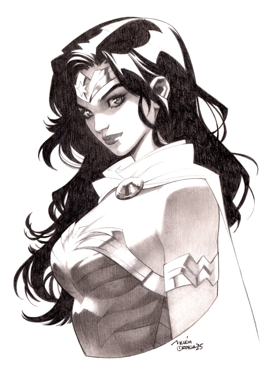 Keeping up with my social media lately seems like an #impopossible task.

A recent #WonderWoman commission I did to redeem myself just for today.
A4 pencil bust type on caballo paper.

#wonderwoman #commission #traditionalart