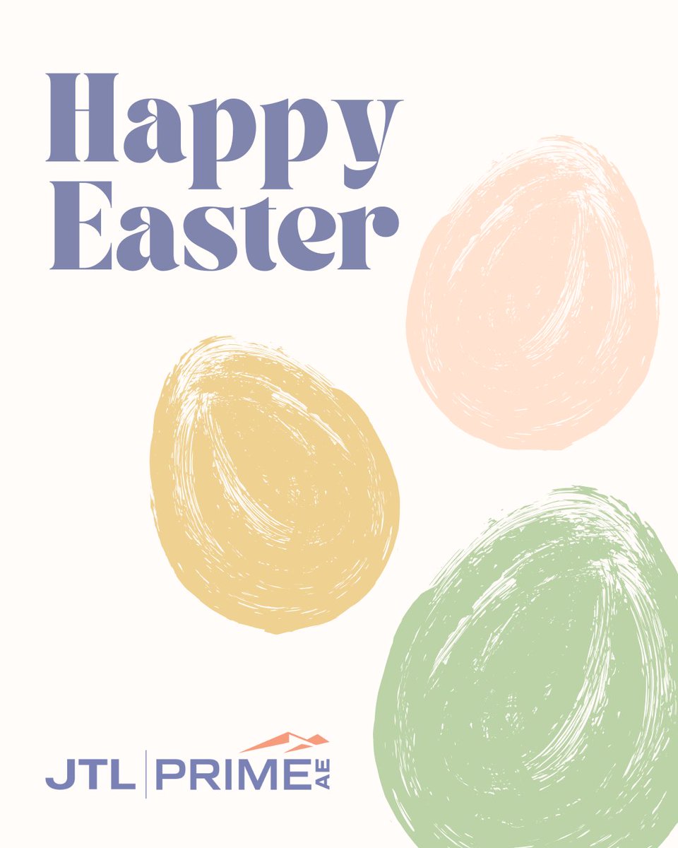 JTLengineering's tweet image. Happy Easter from JTL Engineering! 🐣🌷 Wishing you a season of renewal, fresh beginnings, and sweet moments ahead! 🐰💐 

#HappyEaster #JTLPrimeEngineering #SpringJoy #RenewalAndGrowth