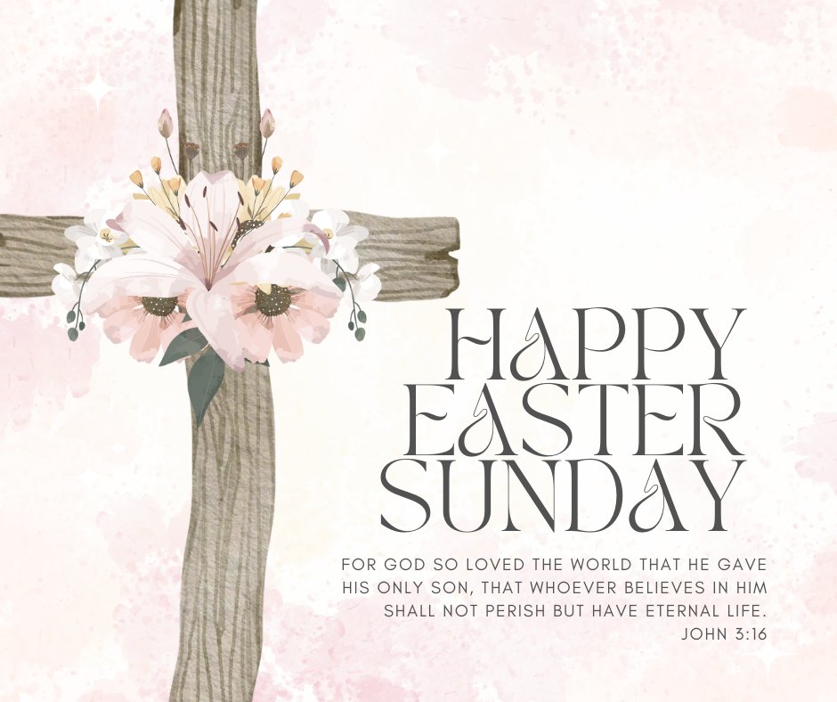 Happy Easter!

Today, we celebrate the profound love of God who gave us His only Son to cleanse our sins and grant us salvation. May your hearts be filled with hope and joy this Easter! ✝️🌷💖

#HappyEasterSunday #EasterJoy #Faith