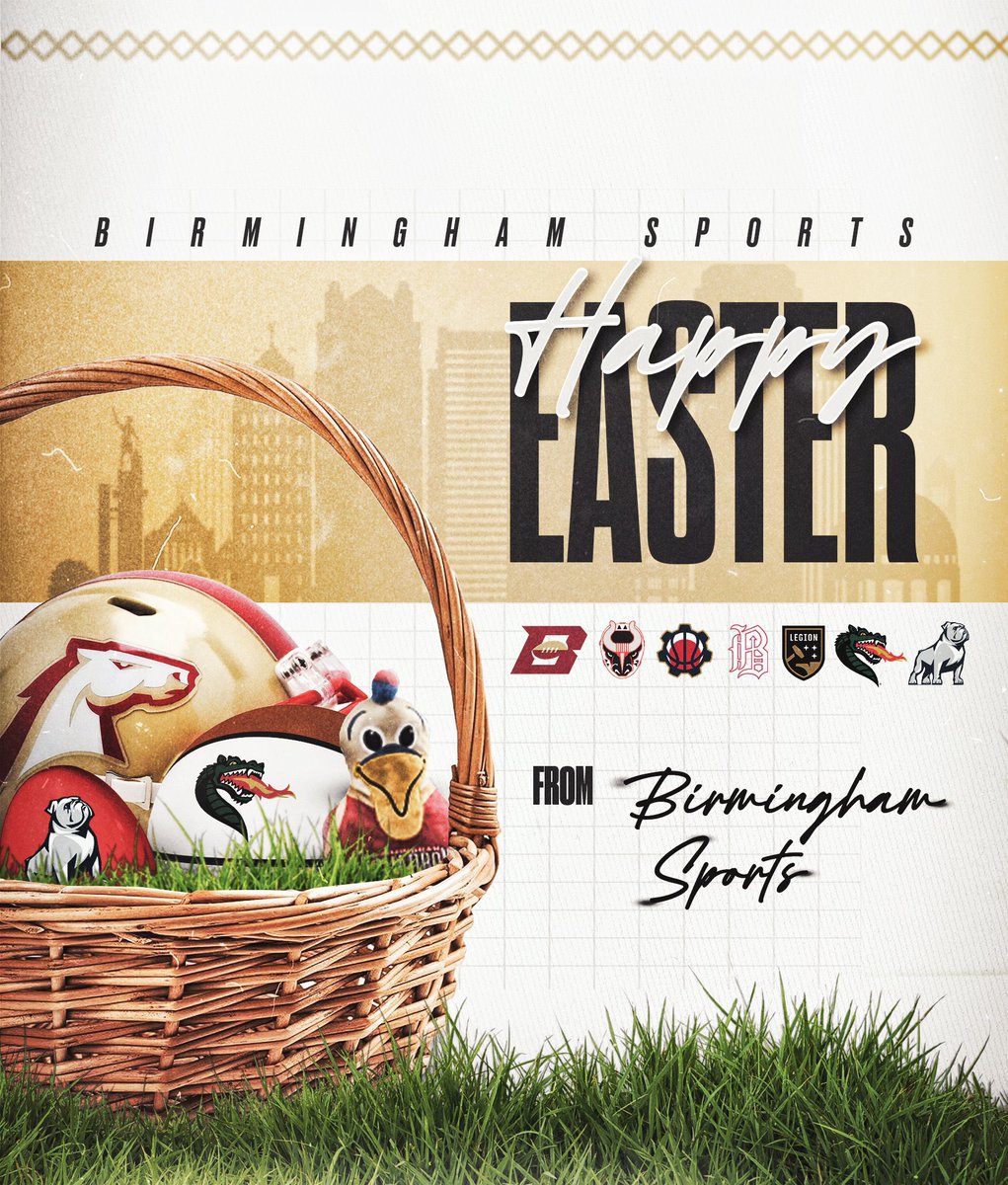 Happy Easter from Birmingham Sports.

Birmingham, AL. Sports Capital of the World.