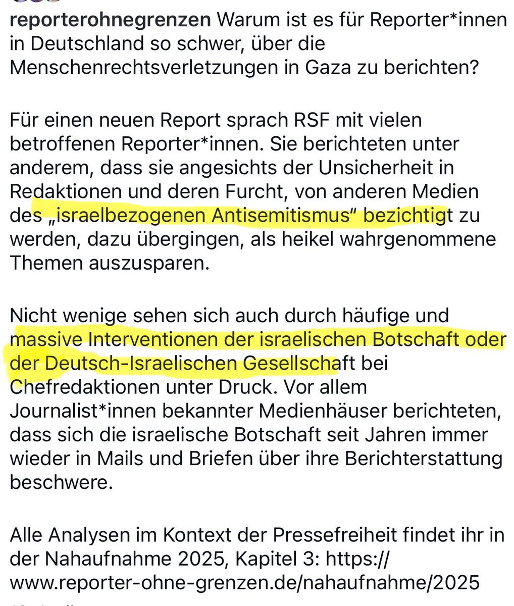 Sahak Ibrahimkhil (@s_ibrahimkhil) on Twitter photo Journalist*innen in 🇩🇪 werden massiv von der #DIG und der israelischen Botschaft unter Druck gesetzt. Dies gefährdet die Pressefreiheit in Deutschland. Diese Form der Einflussnahme ist skandalös und scheint von der Politik stillschweigend geduldet zu werden. Danke <a href="/ReporterOG/">Reporter ohne Grenzen</a> 🙏 Journalist*innen in 🇩🇪 werden massiv von der #DIG und der israelischen Botschaft unter Druck gesetzt. Dies gefährdet die Pressefreiheit in Deutschland. Diese Form der Einflussnahme ist skandalös und scheint von der Politik stillschweigend geduldet zu werden. Danke <a href="/ReporterOG/">Reporter ohne Grenzen</a> 🙏