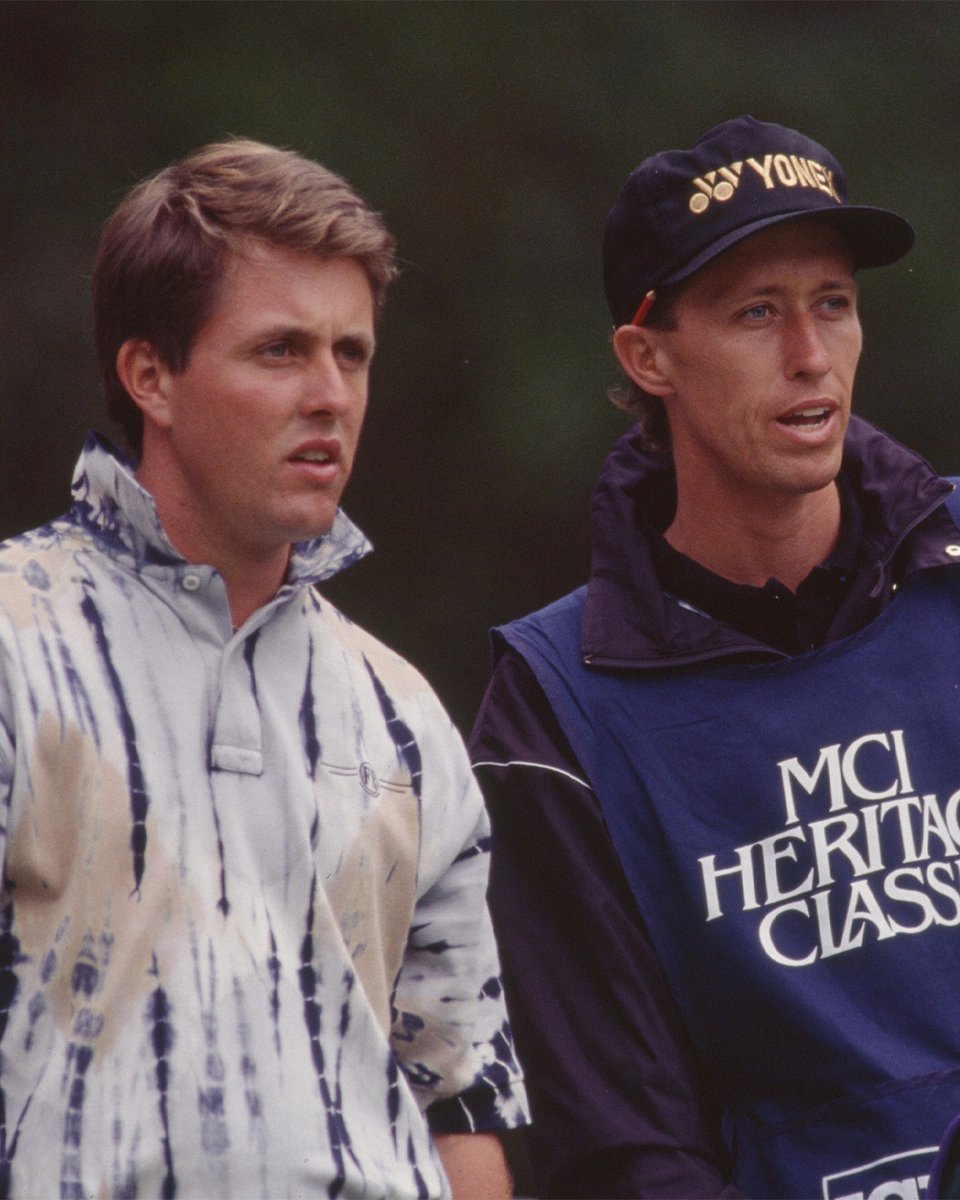 GolfDigest's tweet photo. Phil and Bones at Harbour Town, 1993. 🔥 https://t.co/u25yvohFpE