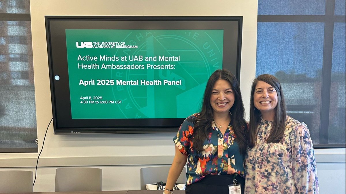 UAB Psychiatry (@uabpsychiatry) on Twitter photo Rebecca Rampe, Psy.D., and Ashley Reno, Psy.D., ABPP-CN, recently participated in the Active Minds Mental at UAB Health Panel. The panel facilitated an open and honest conversation about mental health! <a href="/UABHeersink/">UAB Heersink School of Medicine</a> Rebecca Rampe, Psy.D., and Ashley Reno, Psy.D., ABPP-CN, recently participated in the Active Minds Mental at UAB Health Panel. The panel facilitated an open and honest conversation about mental health! <a href="/UABHeersink/">UAB Heersink School of Medicine</a>