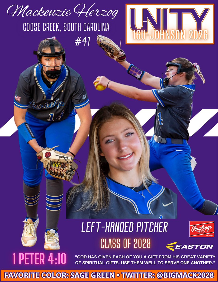 VA Unity 16u-Johnson 2026 (@unity16ujohnson) on Twitter photo Excited to announce our newest addition to the TEAM - Mackenzie Herzog - <a href="/BigMack2028/">Mackenzie Herzog 2028</a>. Mackenzie is a talented 2028 lefty pitcher from Goose Creek, SC who compliments our pitching staff nicely! Can’t wait to 👀 you grow with this group! <a href="/VAUnitySB/">Unity Softball</a>
<a href="/ExtraInningSB/">EXTRA INNING SOFTBALL</a> <a href="/LineDsoftball/">Line Drive Media</a> Excited to announce our newest addition to the TEAM - Mackenzie Herzog - <a href="/BigMack2028/">Mackenzie Herzog 2028</a>. Mackenzie is a talented 2028 lefty pitcher from Goose Creek, SC who compliments our pitching staff nicely! Can’t wait to 👀 you grow with this group! <a href="/VAUnitySB/">Unity Softball</a>
<a href="/ExtraInningSB/">EXTRA INNING SOFTBALL</a> <a href="/LineDsoftball/">Line Drive Media</a>