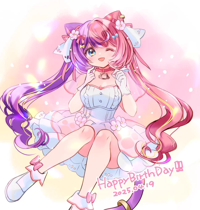 #若魔藤あんず生誕祭2025#あんずにゃーとあんずちゃんお誕生日おめでとう!いつも元気をありがとうね。生誕グッズも全部かわいい!!!ねこ姿本当にありがたい…!(透過は後でフォリオに置きます) 